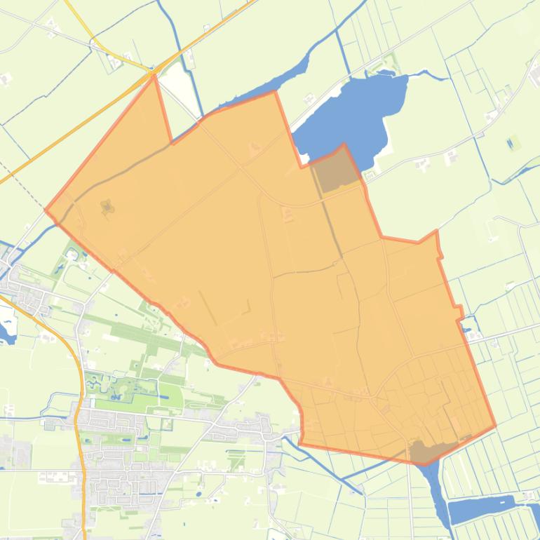 Kaart van de buurt Readtsjerk.