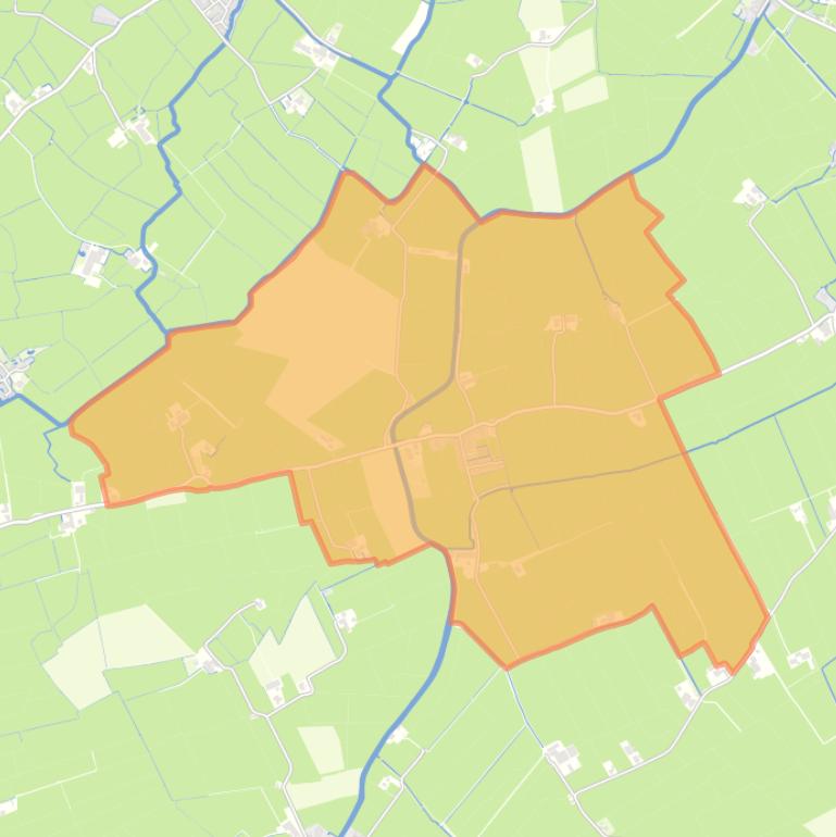 Kaart van de buurt Reahûs.