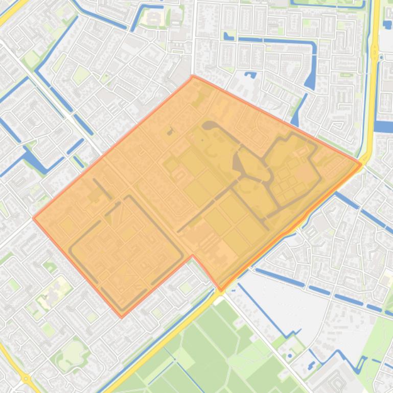 Kaart van de Recreatiebuurt.