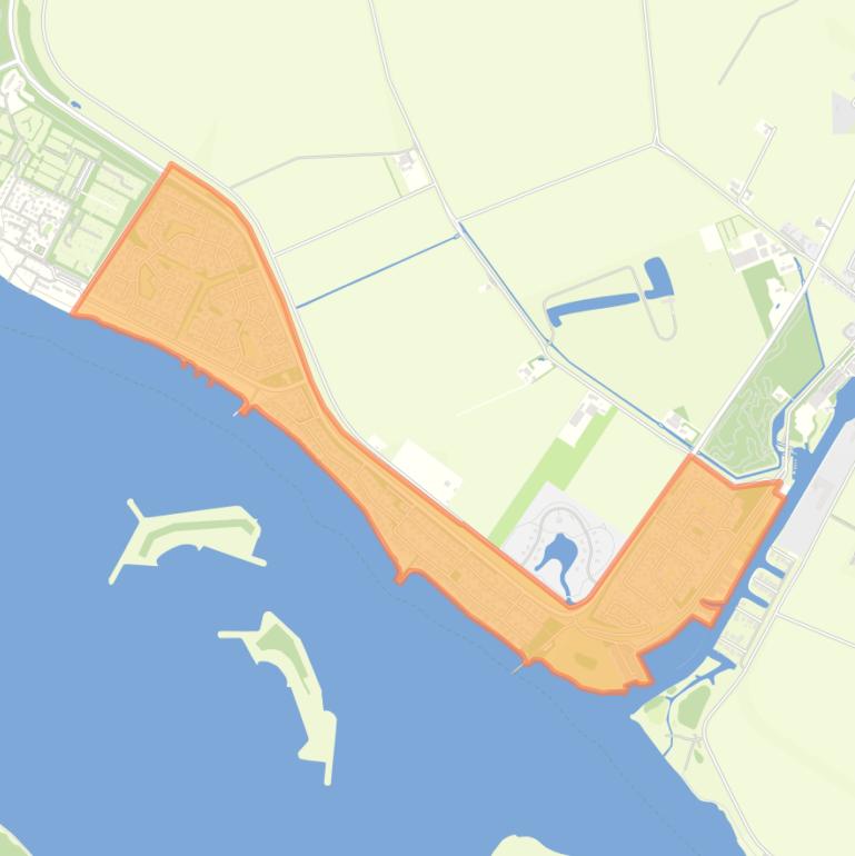 Kaart van de buurt Recreatiegebied Kamperland.