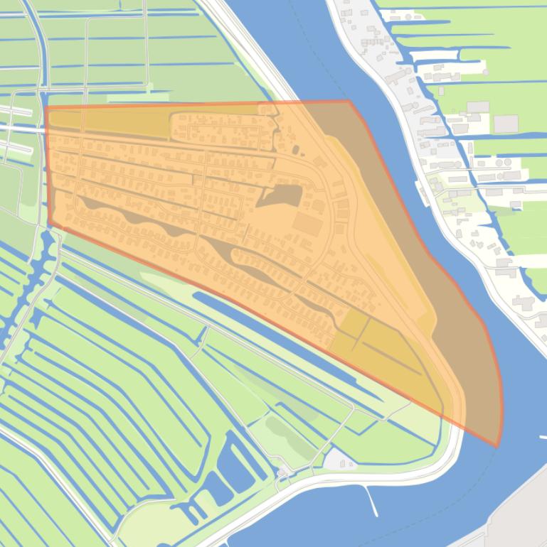 Kaart van de buurt Recreatiepark Klein Hitland.