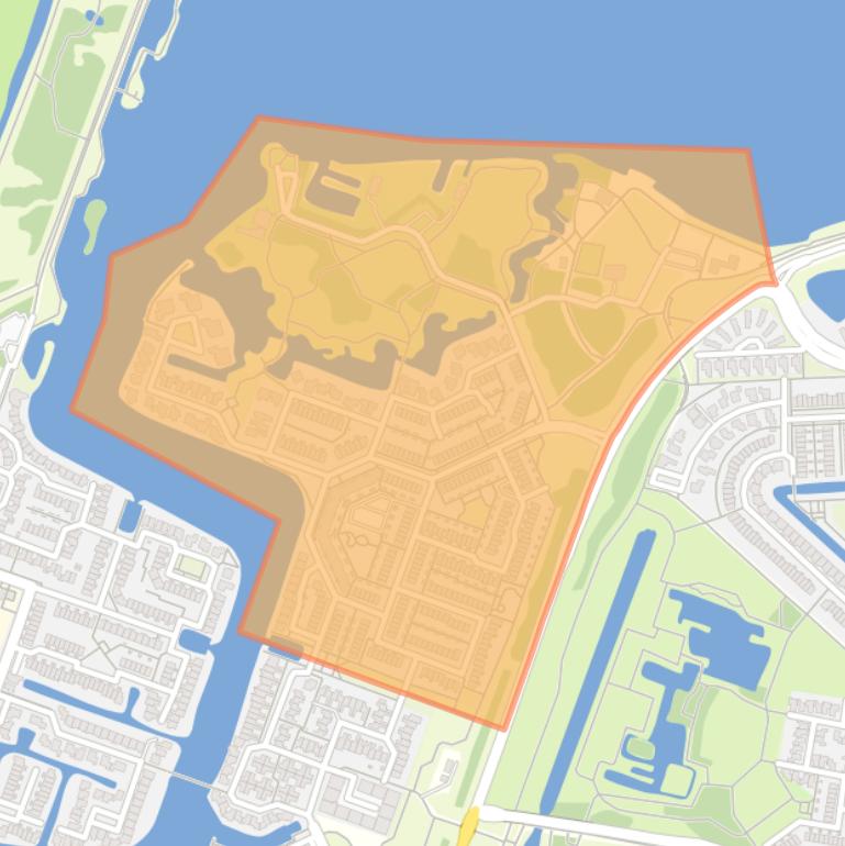 Kaart van de Redenbuurt.