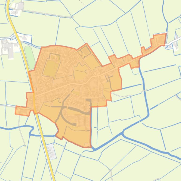 Kaart van de buurt Reduzum.