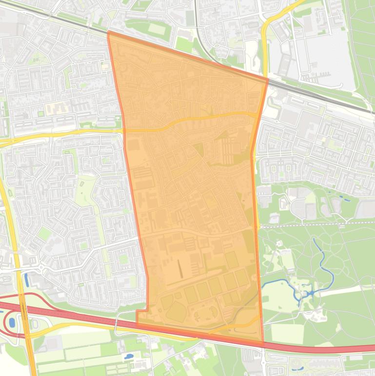 Kaart van de buurt Reehorst.