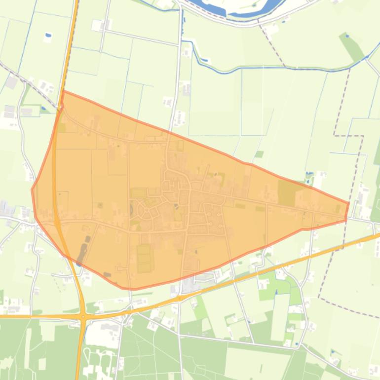 Kaart van de buurt Reek.