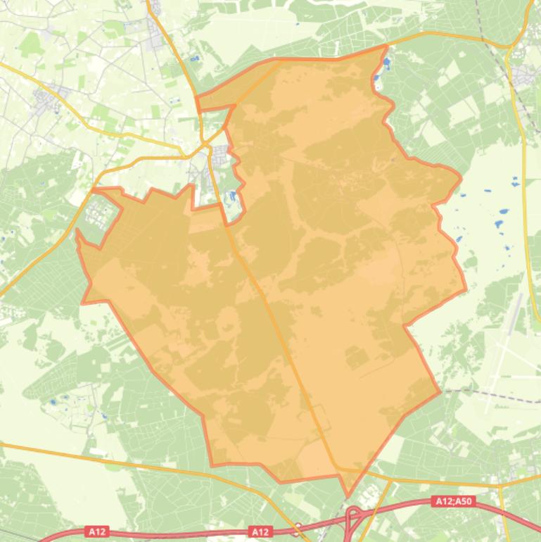 Kaart van de buurt Reemst.