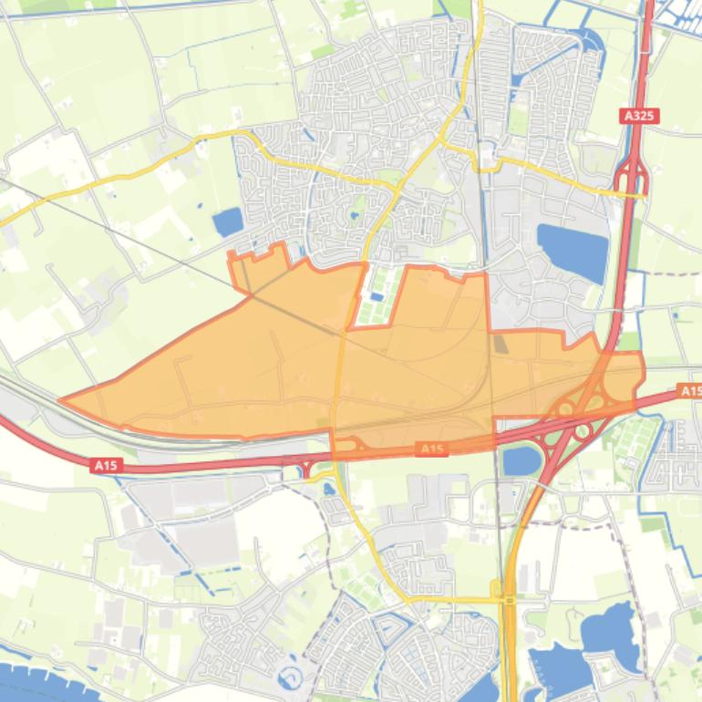 Kaart van de buurt Reeth.