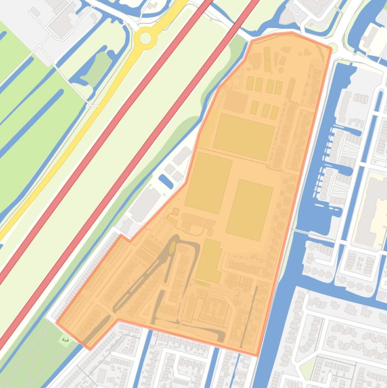 Kaart van de buurt Reeuwijk-Brug-Noord.