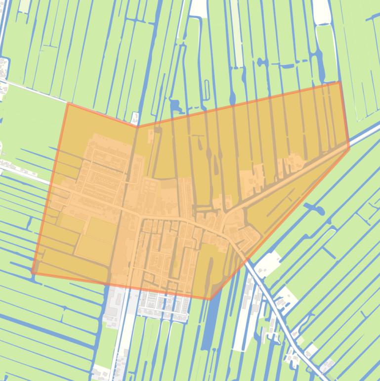 Kaart van de buurt Reeuwijk-Dorp Kern.