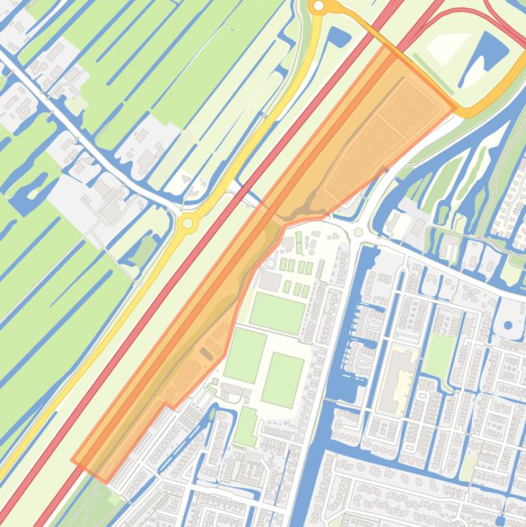 Kaart van de buurt Reeuwijkse Poort.