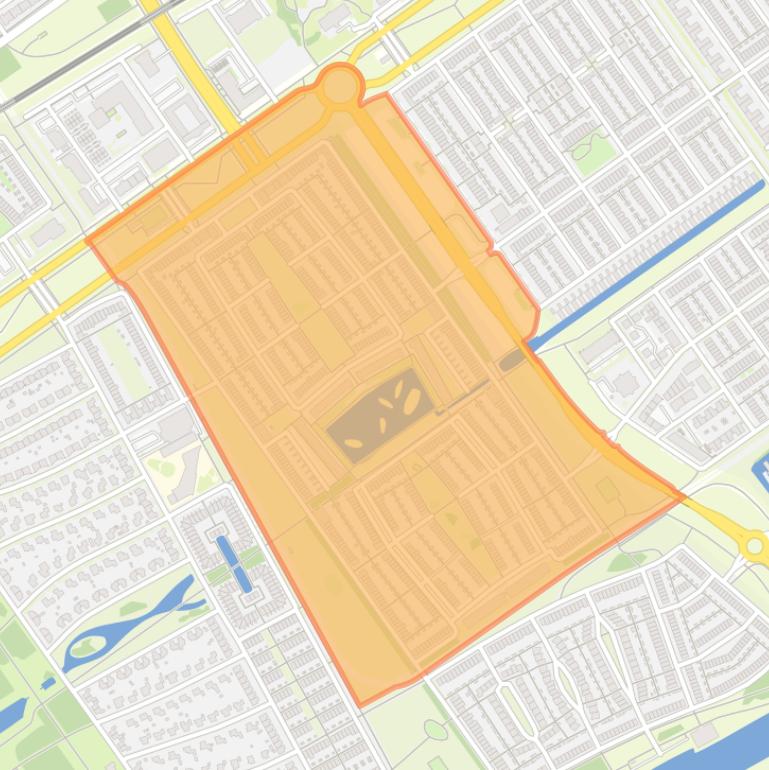 Kaart van de Regenboogbuurt Noord en Oost.