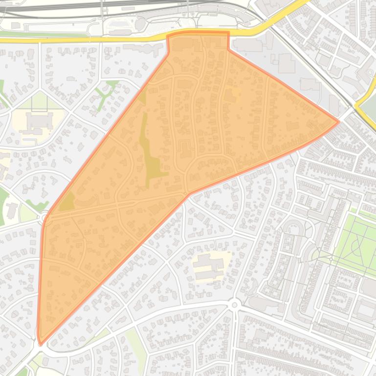 Kaart van de buurt Regentesselaan en omgeving.