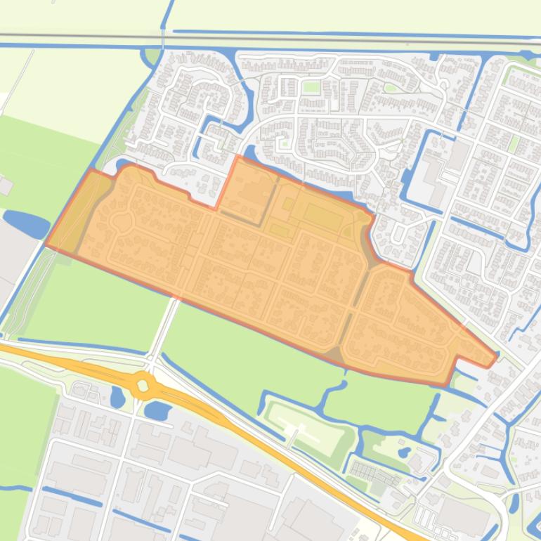 Kaart van de buurt Reigerlaan Obdam en omgeving.