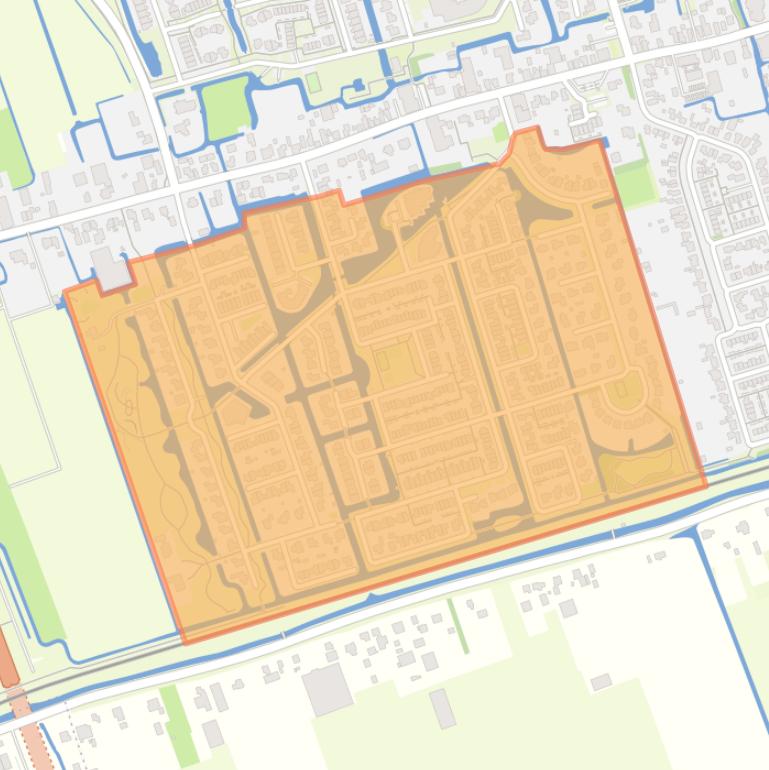 Kaart van de buurt Reigersborg Zuid.