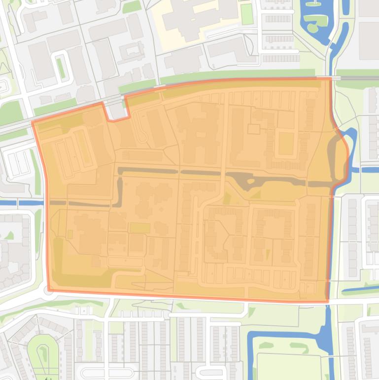 Kaart van de buurt Reigersbos 2.