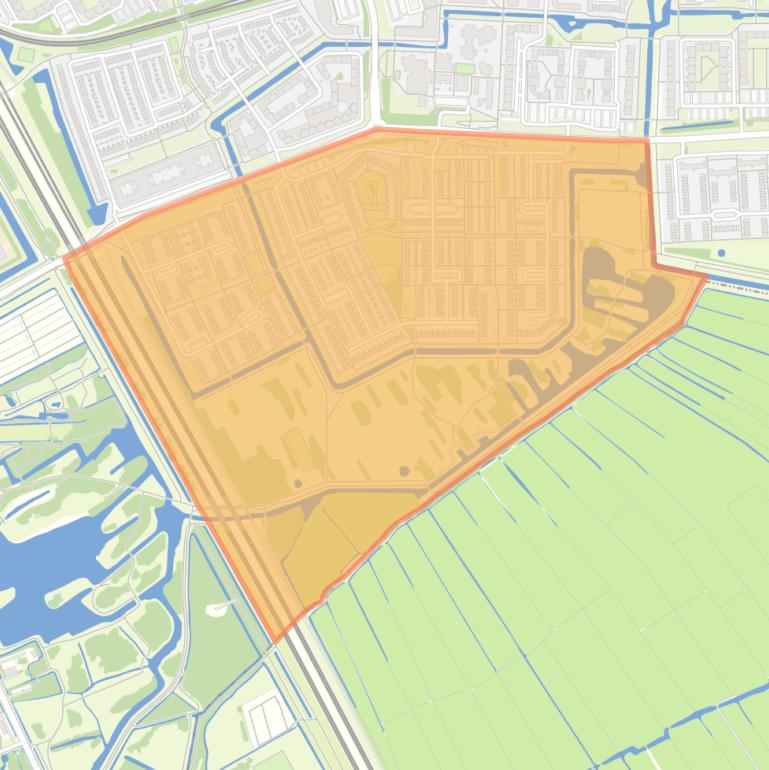 Kaart van de buurt Reigersbos 4.