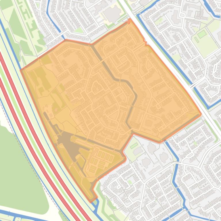 Kaart van de buurt Reigerskamp.