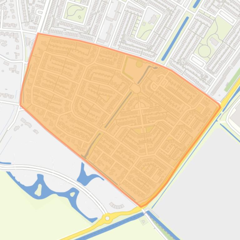 Kaart van de buurt Reijershove.