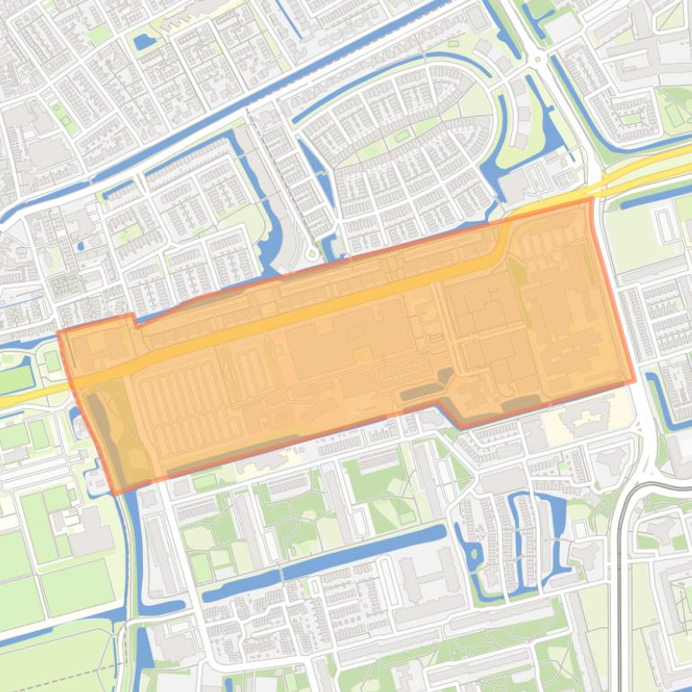 Kaart van de Reinier de Graafbuurt.