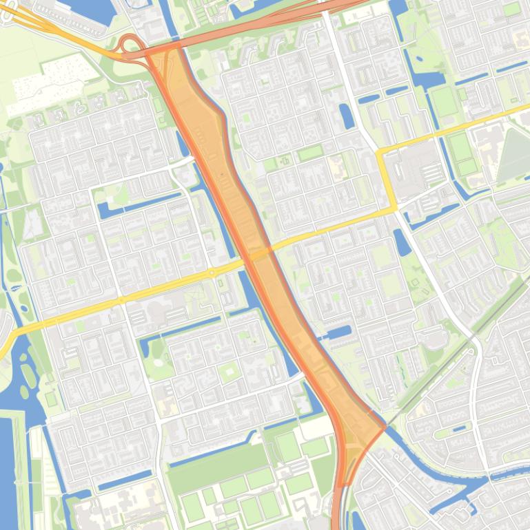 Kaart van de buurt Reitdiepswaard.