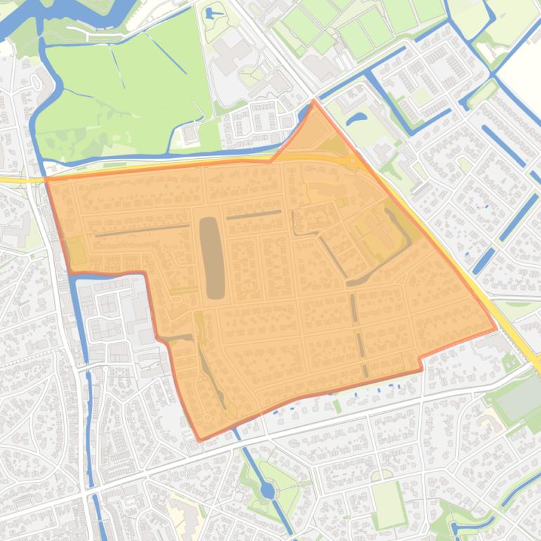 Kaart van de buurt Rembrandtpark.