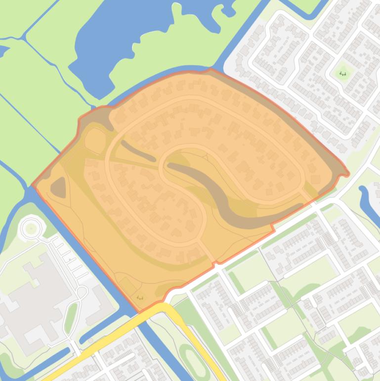 Kaart van de buurt Rendorppark.