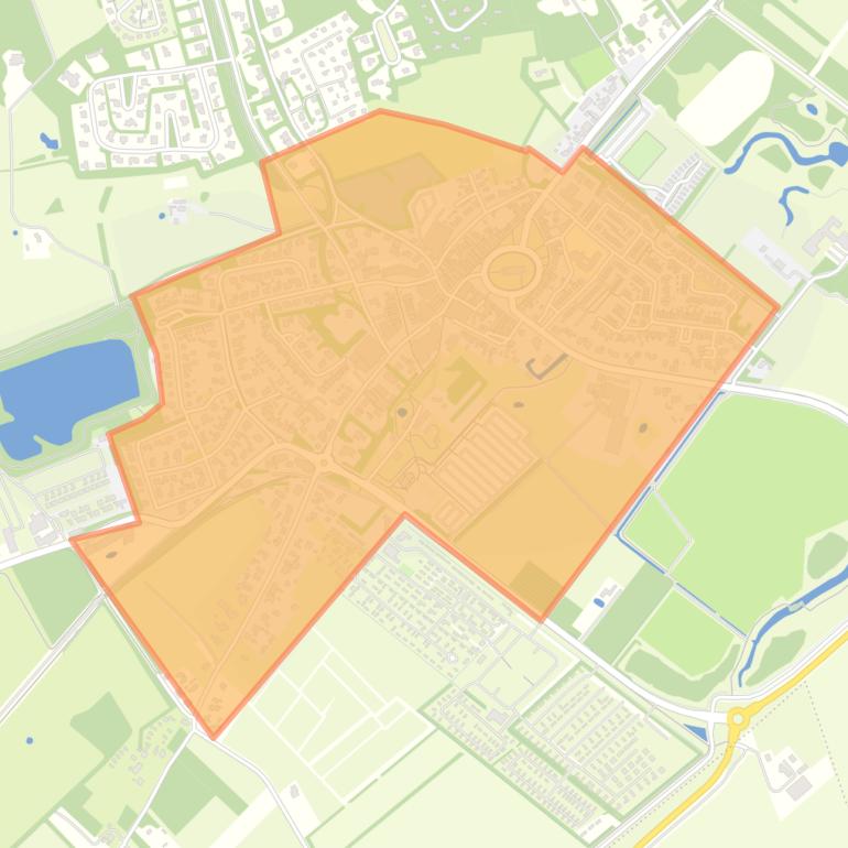 Kaart van de buurt Renesse.