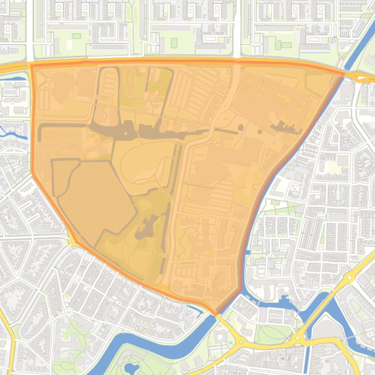 Kaart van de buurt Rengerspark.