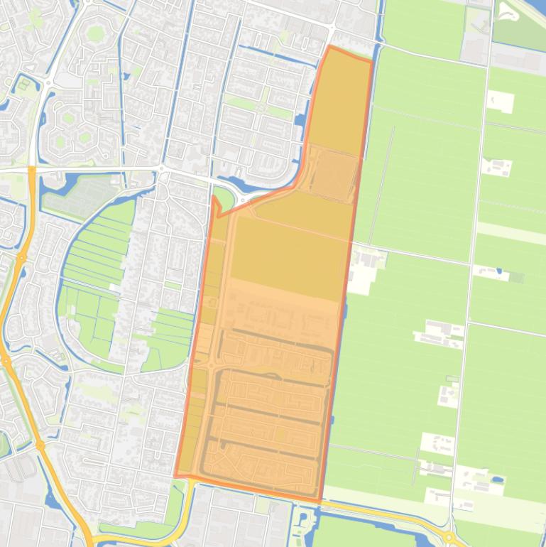 Kaart van de buurt Rengerswetering.