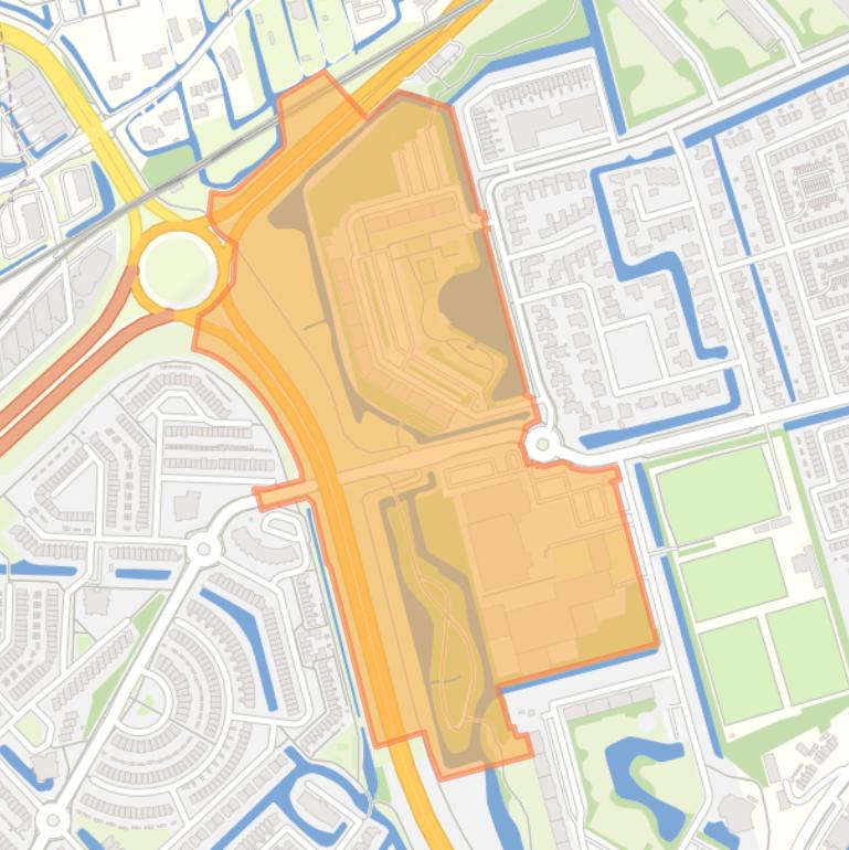 Kaart van de Reviusbuurt.