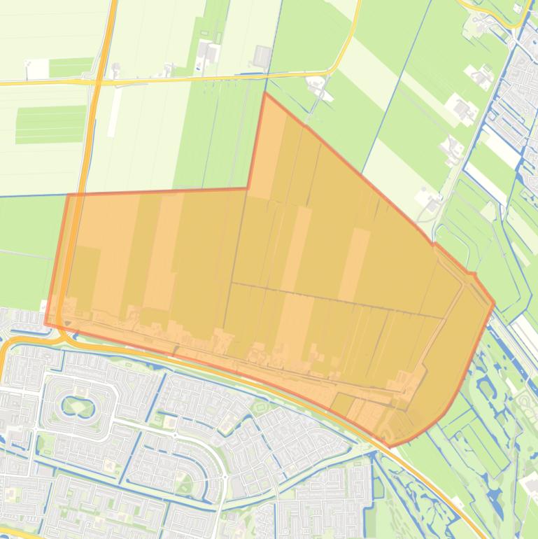 Kaart van de Ridderbuurt.