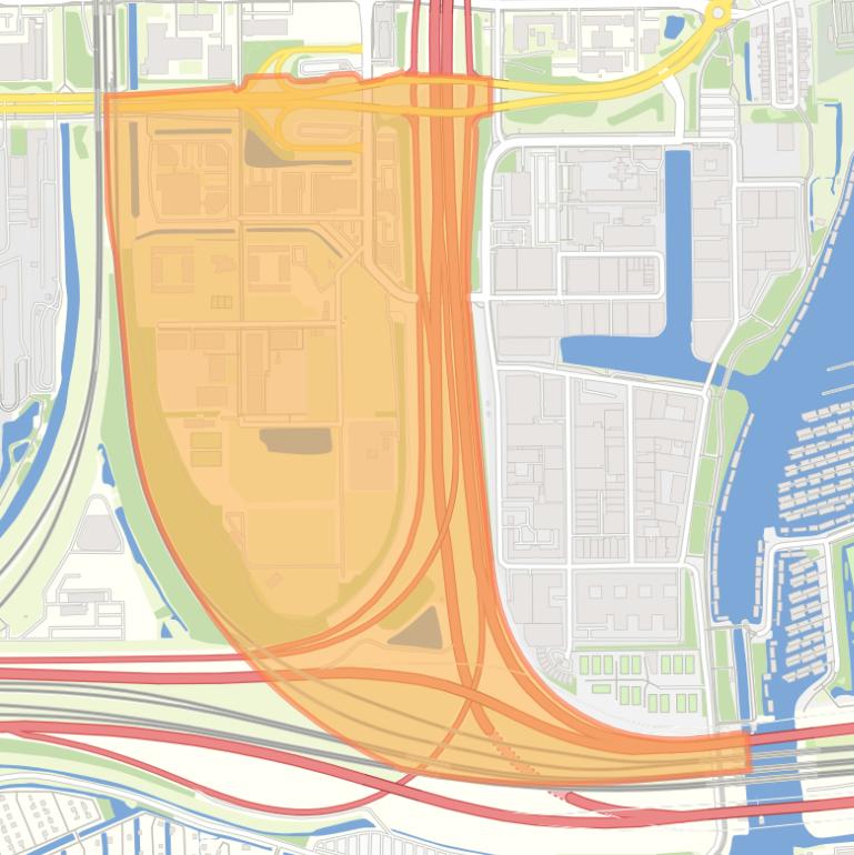 Kaart van de buurt Riekerhaven.