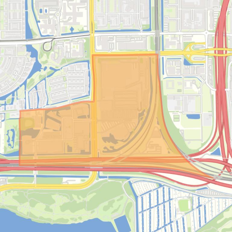 Kaart van de buurt Riekerpolder.