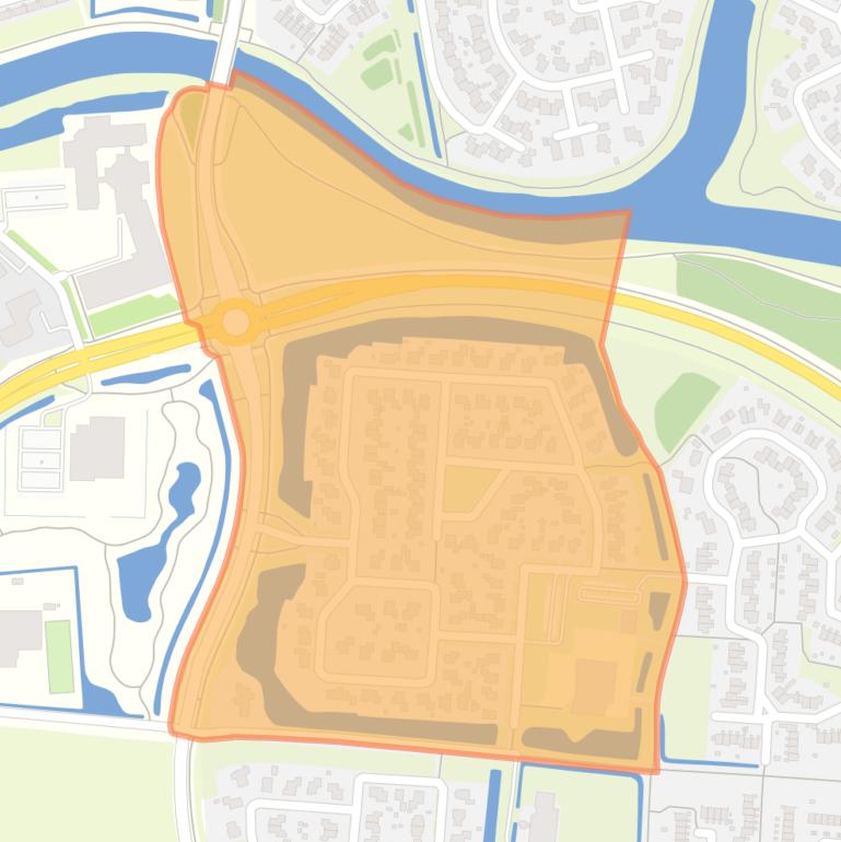 Kaart van de buurt Rietkampen.