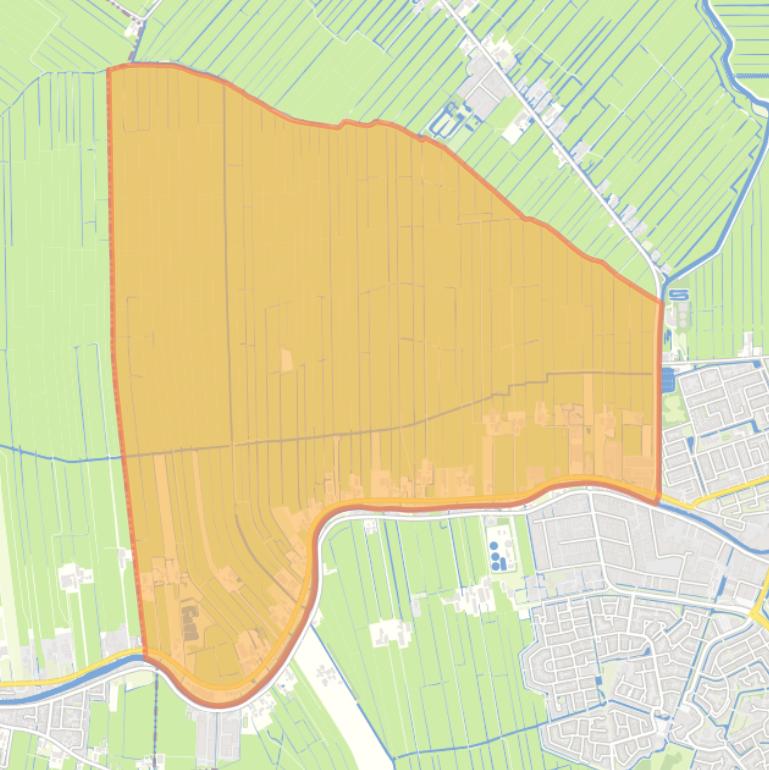 Kaart van de buurt Rietveld.