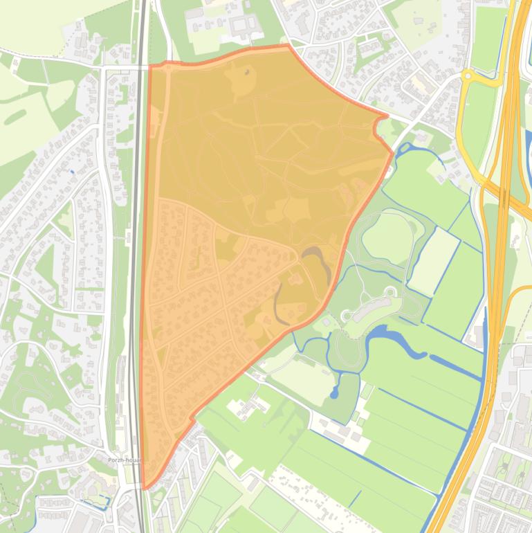 Kaart van de Rijkersparkbuurt.