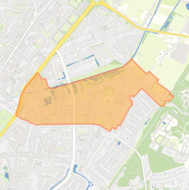 Kaart van de buurt Rijnbeek.