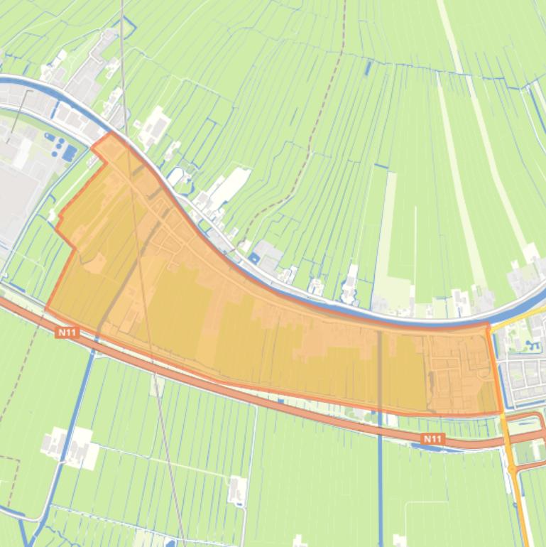 Kaart van de buurt Rijndijk.