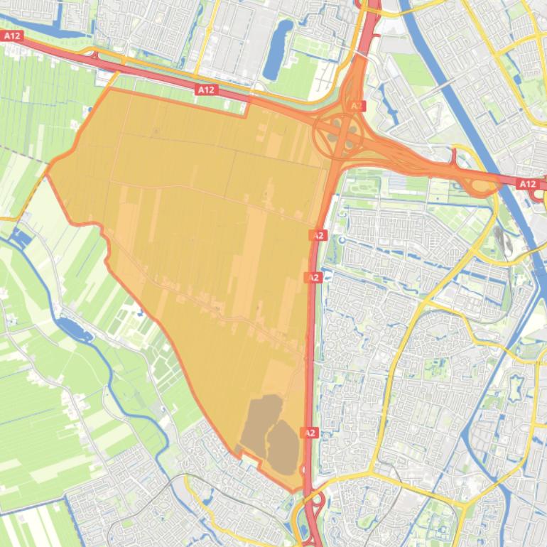 Kaart van de buurt Rijnenburg.