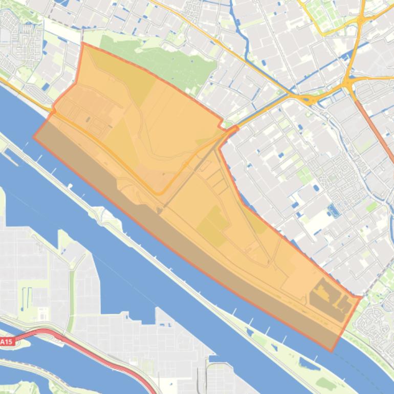 Kaart van de buurt Rijnpoort.