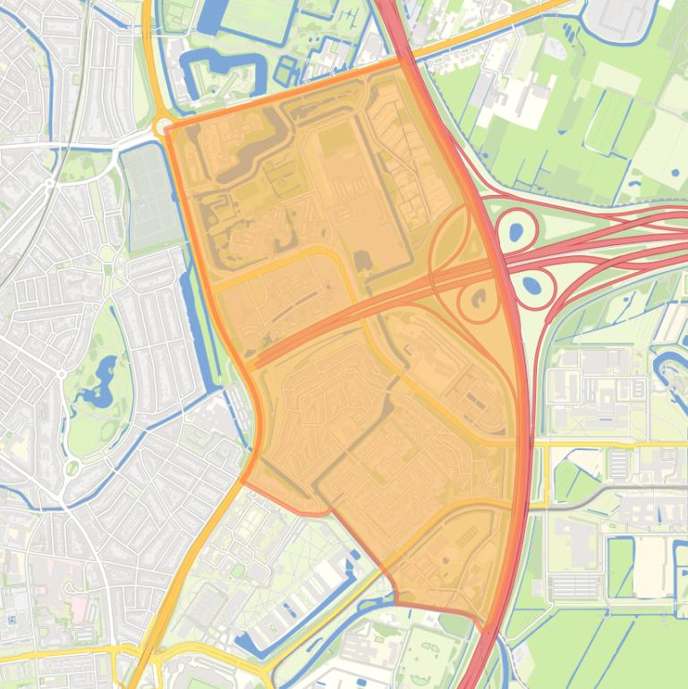 Kaart van de buurt Rijnsweerd.