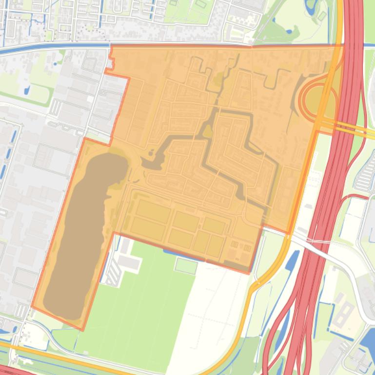 Kaart van de buurt Rijnvliet.