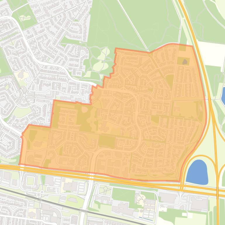Kaart van de buurt Rijpelberg-Oost.