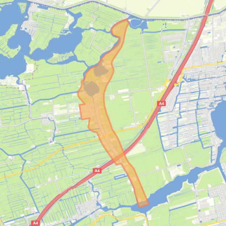 Kaart van de buurt Rijpwetering.
