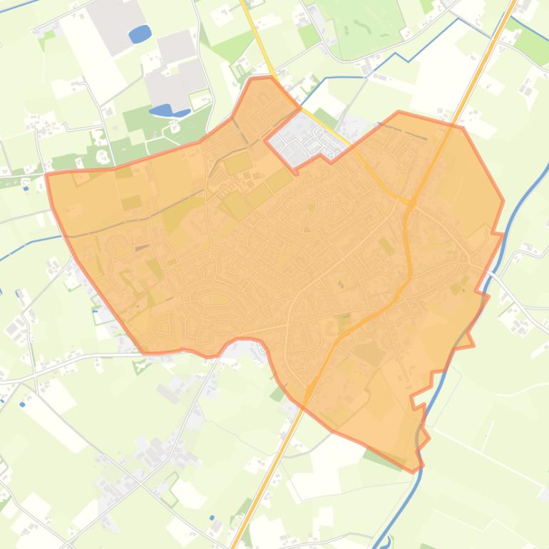 Kaart van de buurt Rijsbergen.