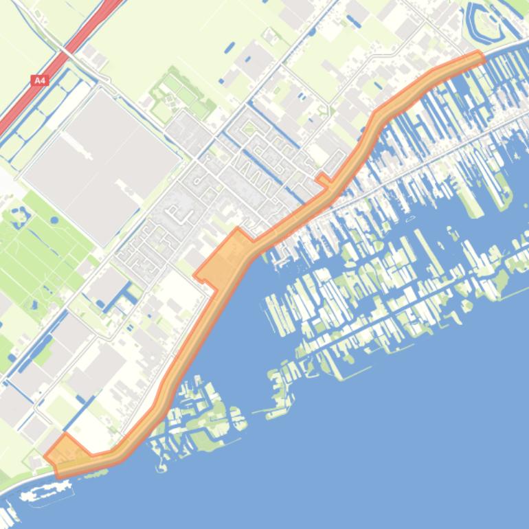 Kaart van de buurt Rijsenhout Dijk.