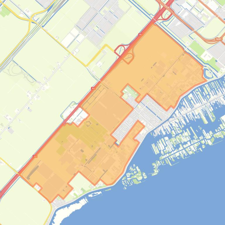 Kaart van de buurt Rijsenhout Omgeving.