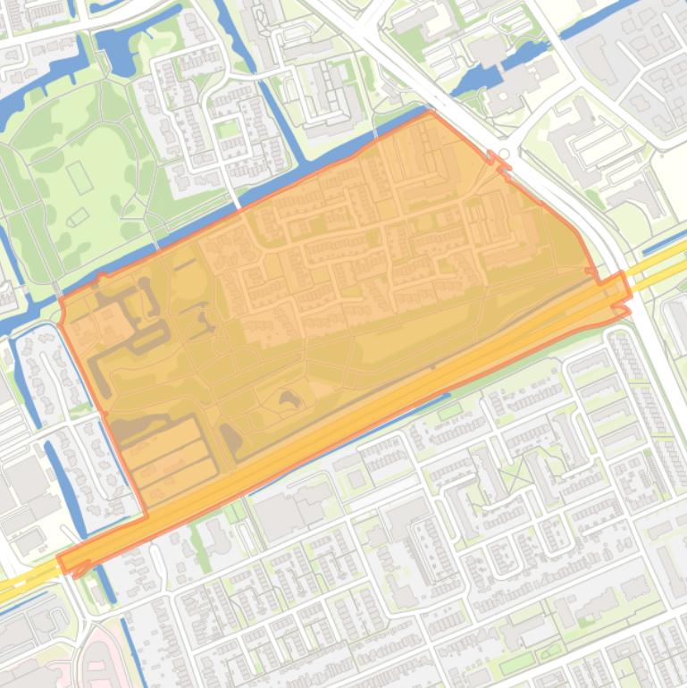 Kaart van de Risdam-Zuid - Buurt 20 00.