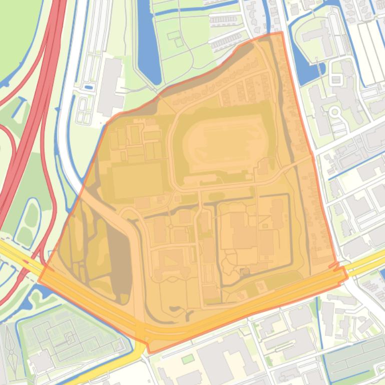 Kaart van de Risdam-Zuid - Buurt 20 02.