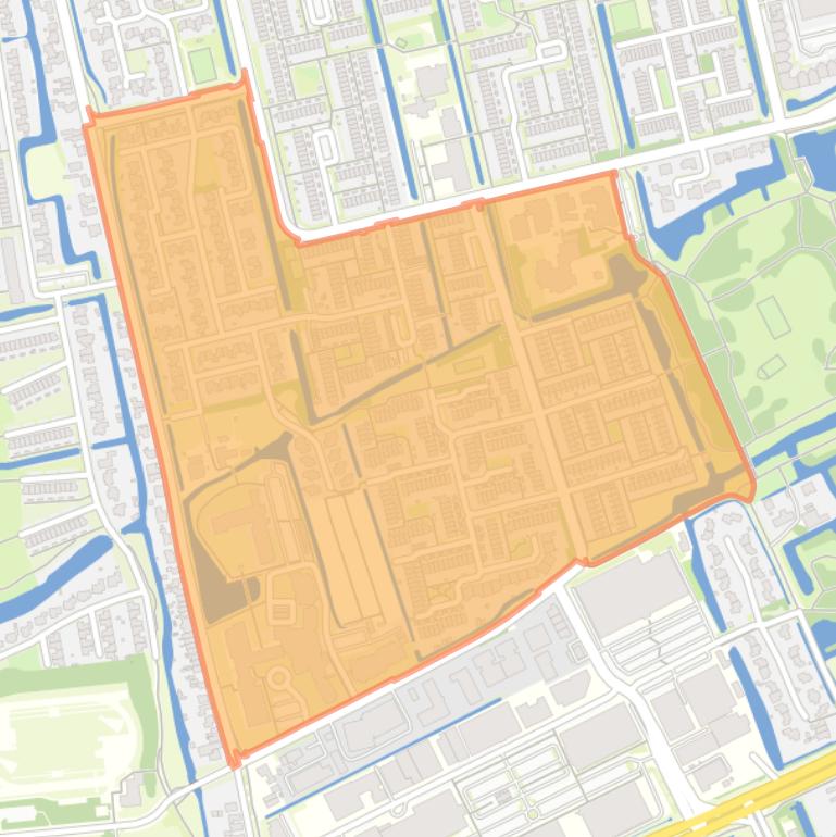 Kaart van de Risdam-Zuid - Buurt 20 04.